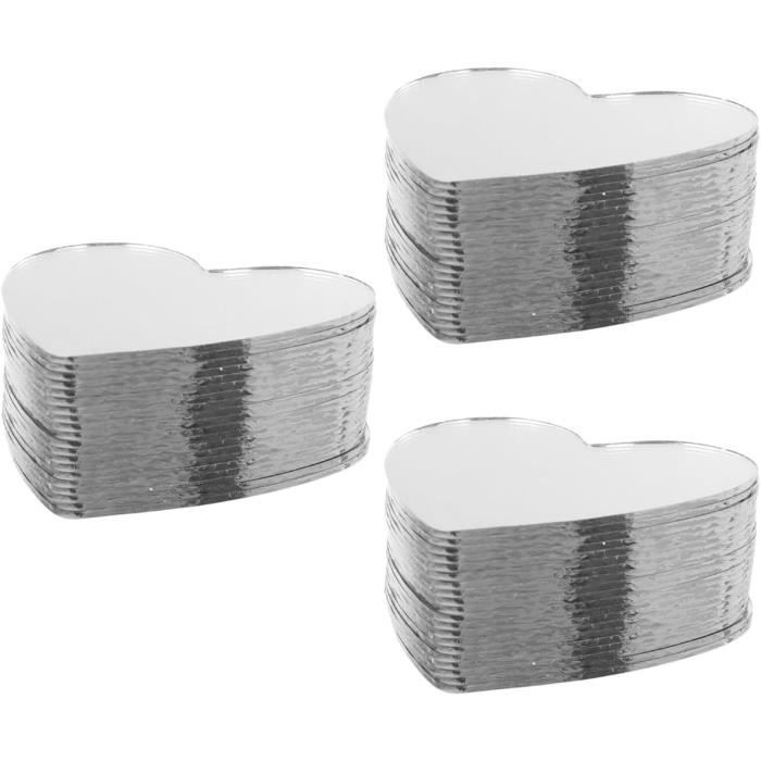 Hoshisea Lot De 20 Mini Miroirs Coeur – Miroirs Décoratifs En Forme De Cœur, Idéal Pour Bricolage, Décoration Murale, Artisanat Et Cadeaux Personnalisés