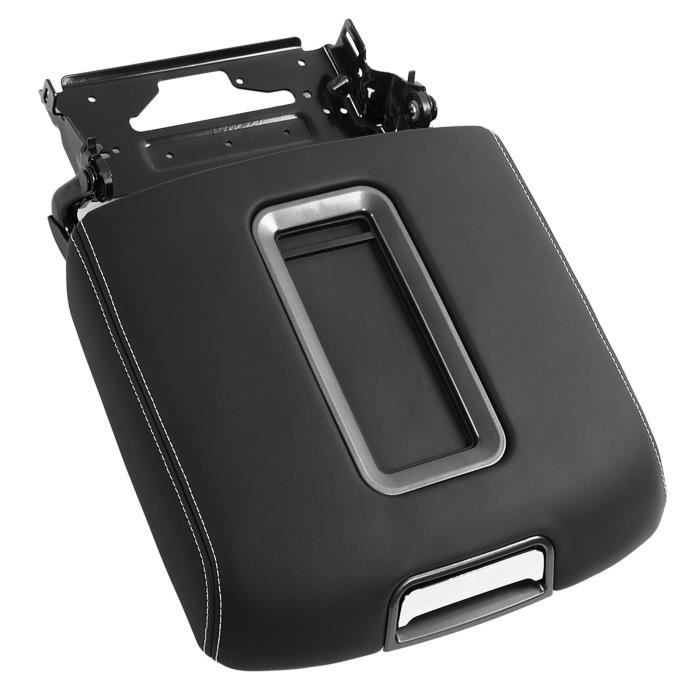 Couvercle D'Accoudoir Inovey Pour Audi A4 B6 B7 2001-2008 - Noir Cuir/ABS