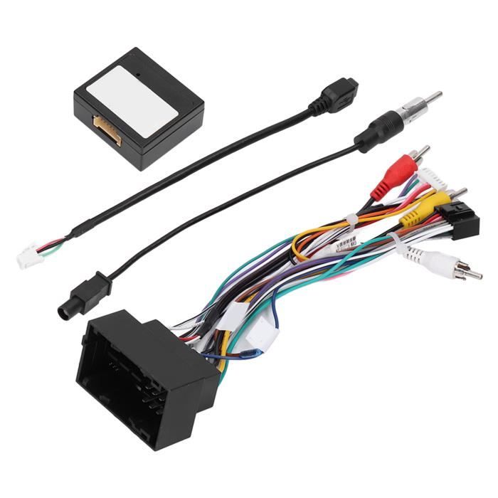 Adaptateur Faisceau Câblage Audio 16 Broches + Boîtier Canbus Pour Peugeot 3008/2008, Citroën C4/C5, DS6 - 13