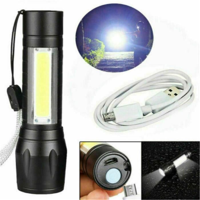 mini lampe de poche LED extérieure usb lampe de nuit torche de camping w //