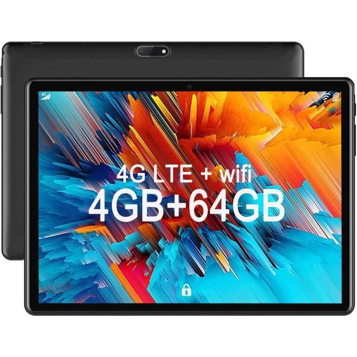 DUODUOGO P6-Tablette Tactile 10.1 8 core-4Go RAM + 64Go ROM / 128G-Android 10-Tape C-Tablette Pas Cher-4G LTE SIM/ WiFi tablette