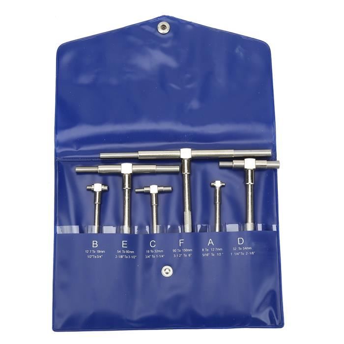 Jeu De 6 Jauges Télescopiques Pour Alésage - Plage 8-150 Mm Précision 0,1 Mm