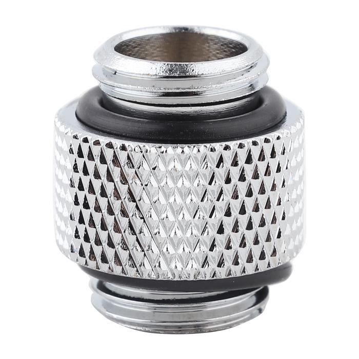 Raccord Tournant 45° G1/4 Pour Watercooling PC - Laiton Nickelé Noir