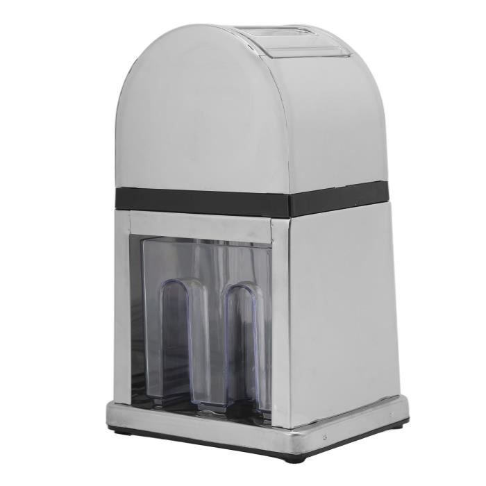 Fdit machine à glace pilée ergonomique Broyeur à glace manuel Machine à glace rasée à manivelle à économie de main-d'œuvre