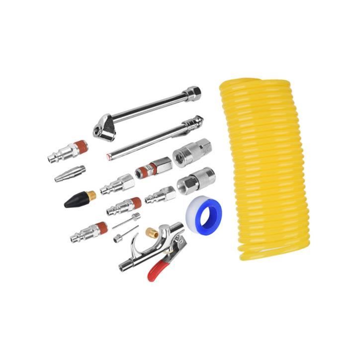 Pistolet à Sablage Air Comprimé Kit Complet – Buses Céramique & Métal, Tube Aspiration Sable, Raccord Rapide