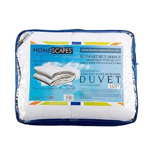 Couette Enfant 120x150 Cm + Oreiller 40x60 Cm - Plumes Et Duvet D'oie 485 G/m² - Coton Oeko-Tex - Lavable Machine