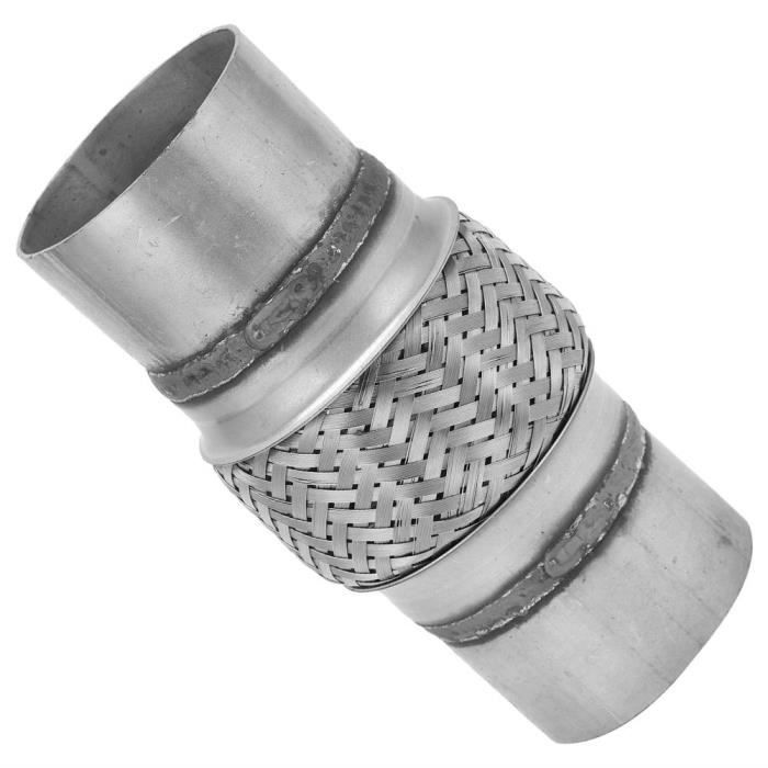 Flexible Pour Echappement, Tuyau Flexible D'échappement Tube D'échappement Tressé 2,5 X 10 Pouces Pour Voitures, Véhicules Tout-terrain, Autobus, Camions