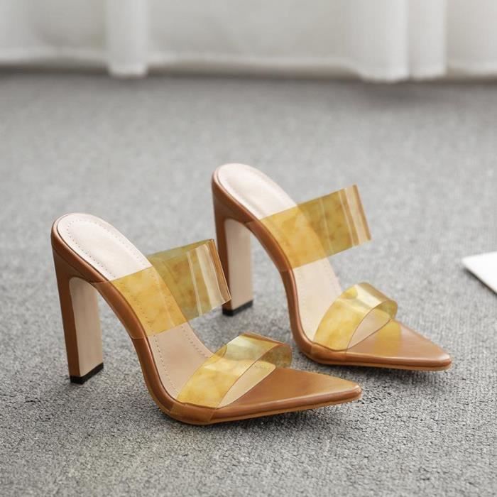 chaussure talon bout ouvert