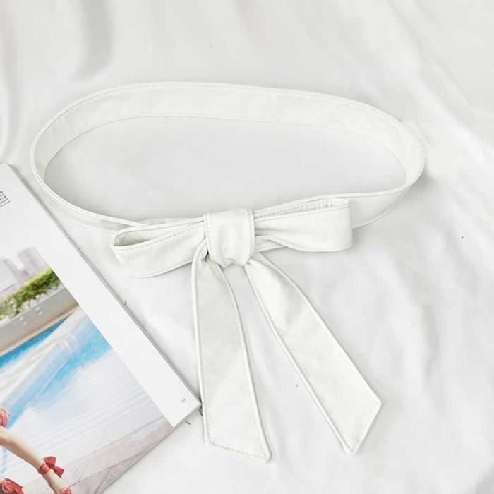 TOEECY Ceinture Femme Large En Cuir Élastique Double Couche - Ceinture Rétro Taille Pour Robes Et Manteaux