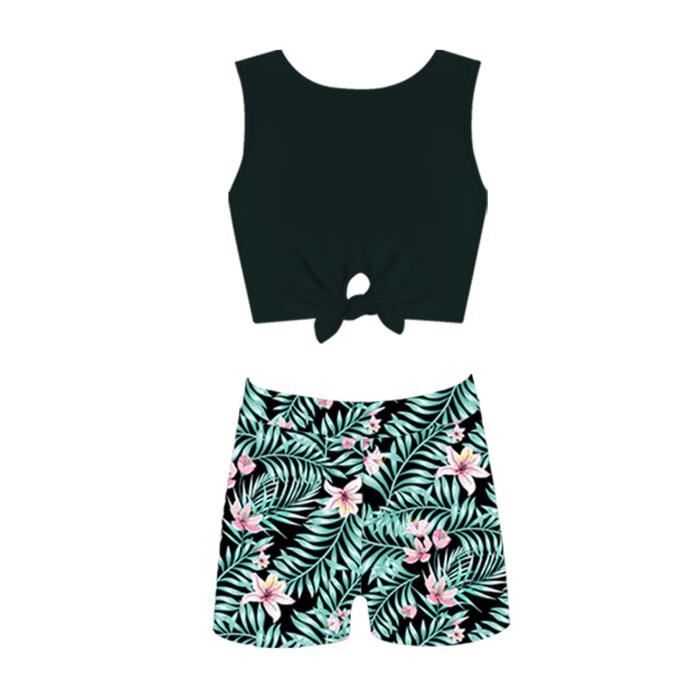 Carolilly Ensemble De 2 Pièces Enfant Bébé Fille Chic Tops En Denim