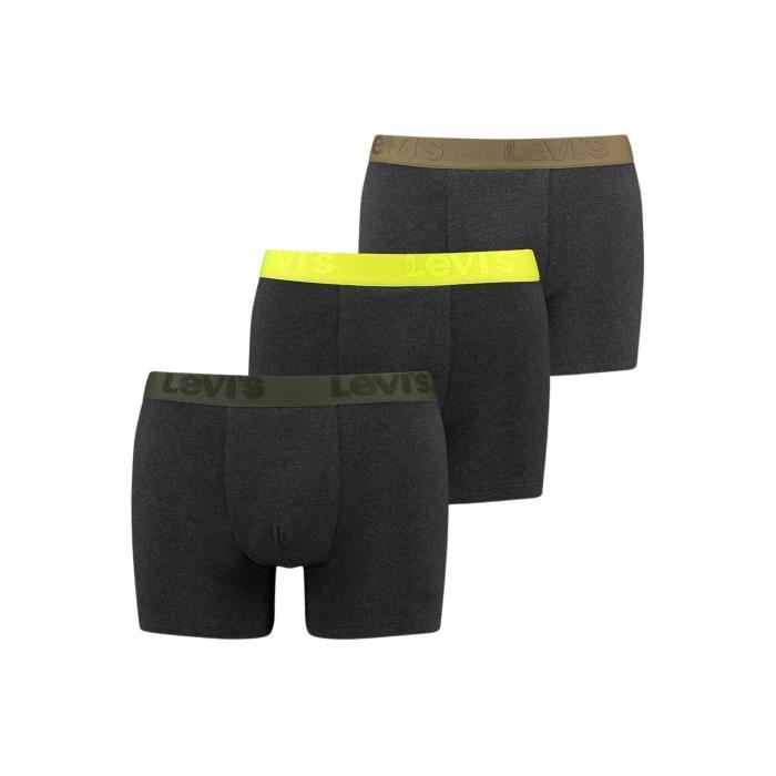 Pack 3 Slip Levis Premium Boxer Homme Gris Cdiscount PrêtàPorter