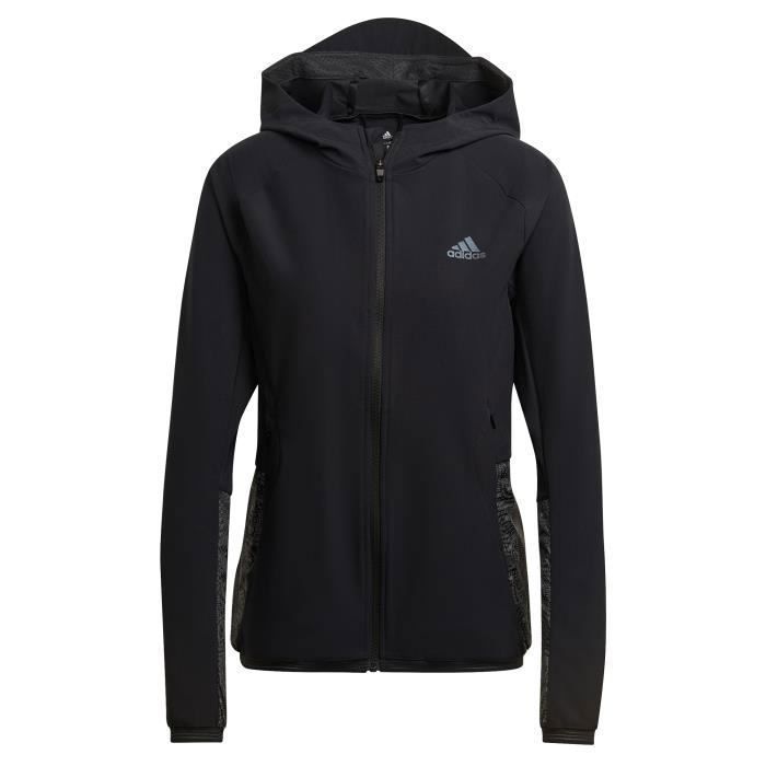 Veste de running femme adidas Fast Radically Reflective Run noir