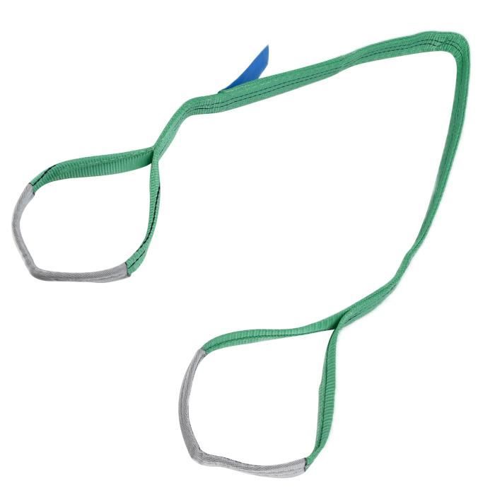 Élingue De Levage Plate 5T 125mm Largeur - Sangle De Levage Polyester PES Résistante 2m