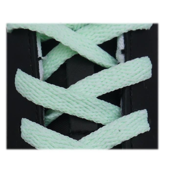Lacets Fluorescents Phosphorescents à Motif Fleurs - Plats Et Larges (0.8cm) - Pour Baskets Et Bottes