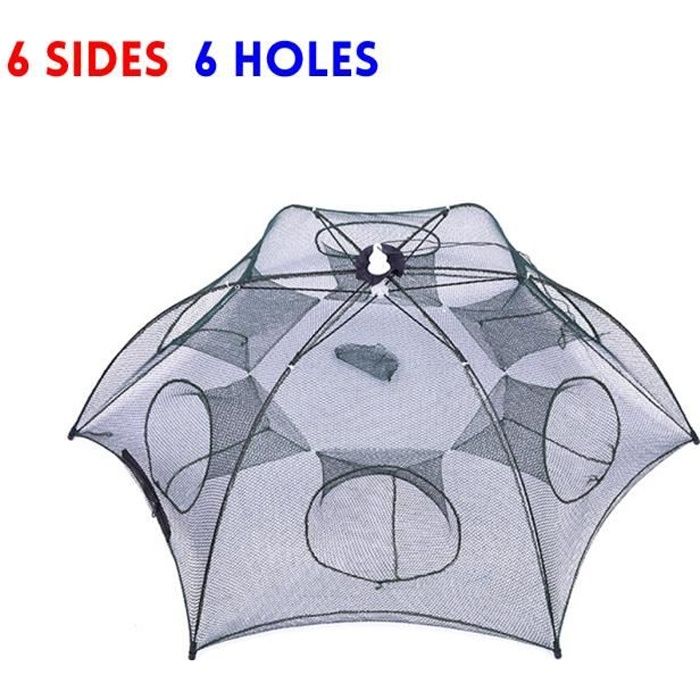Cage De Pêche Pliable - Filet Robuste Avec Rotor Universel, Capacité 100 Kg, Idéale Pour Pêcheurs