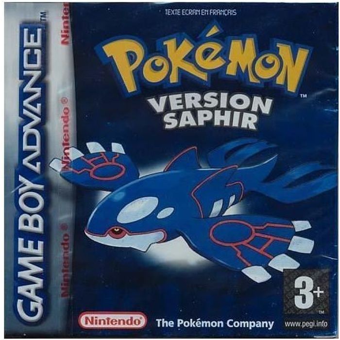 POKEMON VERSION SAPHIR sur Gameboy Advance Nintendo