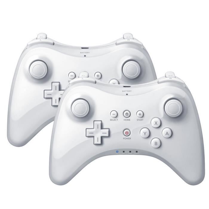 2PCS QUMOX Manette sans Fil Bluetooth Jeu Manette Contrôleur Joystick de Jeux compatible avec Nintendo Wii U Manette co... - vue 2
