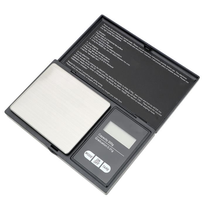 My Weigh Triton T3 Balance Numérique De Poche Précise 400g X 0,01g - Noire, Idéale Pour Pesées Exactes
