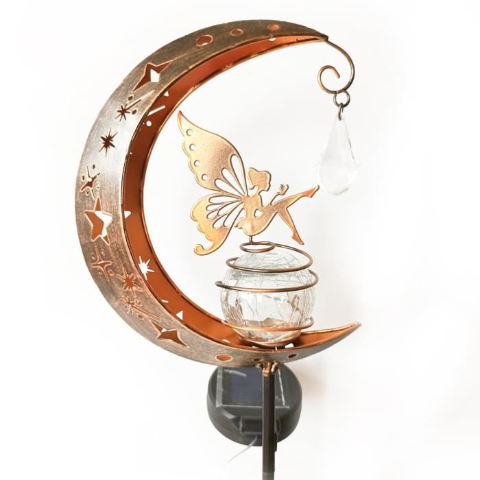 Lune Solaire Déco Jardin - Boule Lumineuse LED - Éclairage Extérieur Automatique - IP65
