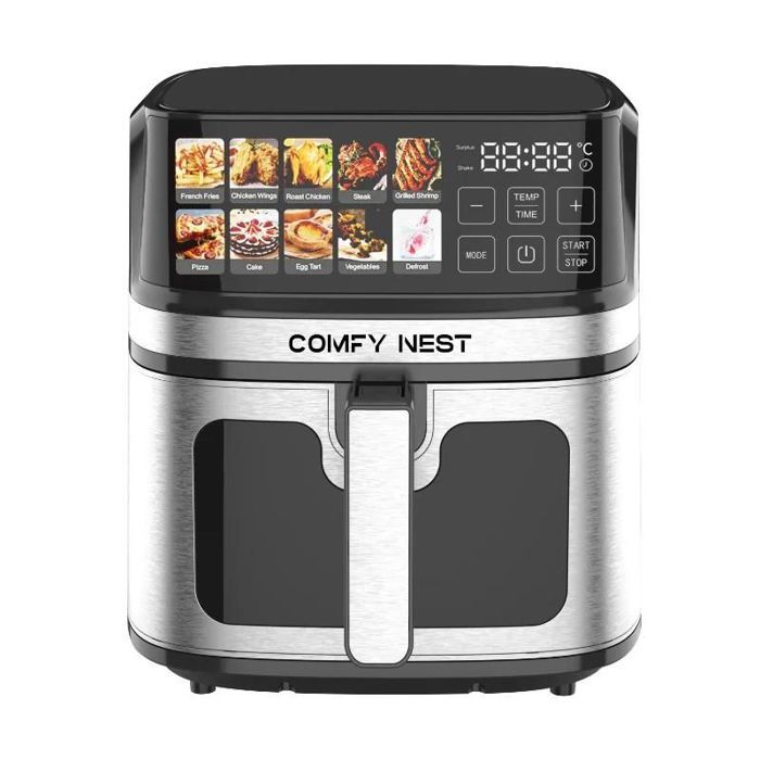 Friteuse à air chaud Air fryer avec écran digital 8L 1700W Comfy Nest CN06160 - Comfy nest
