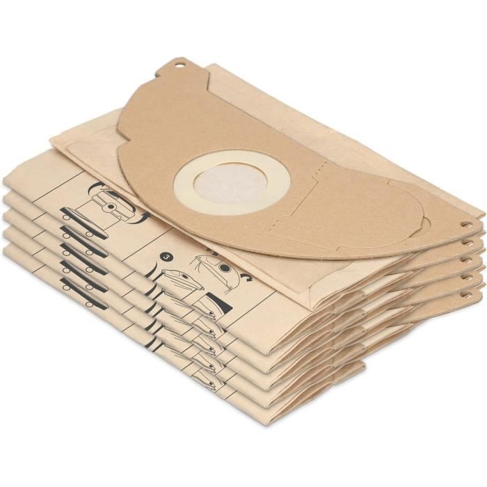 McFilter | 20 Vlies Staubsaugerbeutel 2 Patronenfilter geeignet für Kärcher A2003, A2004, A2014 CarVac, A2024 PT, A2054 ME, A2064 PT, A2704 PT, Mehrzwecksauger, Filter Alternative zu KFI 3310 KA38