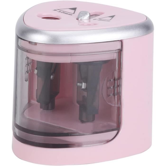 Carehabi Taille-Crayon Électrique USB Professionnel – 2 Trous 6-12 Mm, 4 Lames, Gros Diamètre, Pour Papier Et Crayon