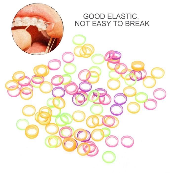 200 Coussinets Rotatifs En Caoutchouc Pour Orthodontie - Cales De Rotation Dentaire Gris