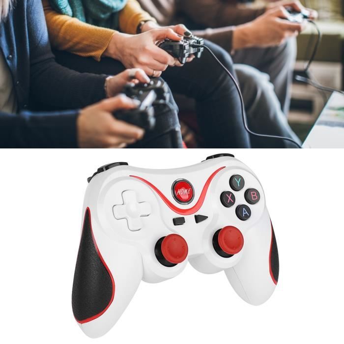 Manette De Jeu Sans Fil Avec Support Téléphone - Bluetooth 5.0, Boutons Multimédias - Compatible IOS/Android
