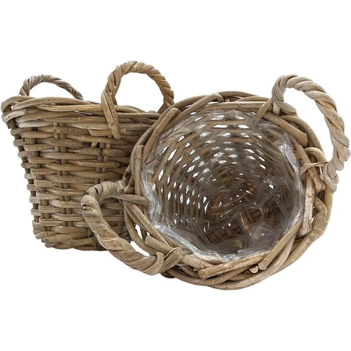 PANIER PIQUE,a--Mini Panier Tissé En Rotin Pour Pique-nique, Pour Fleurs, Rangement Miniature