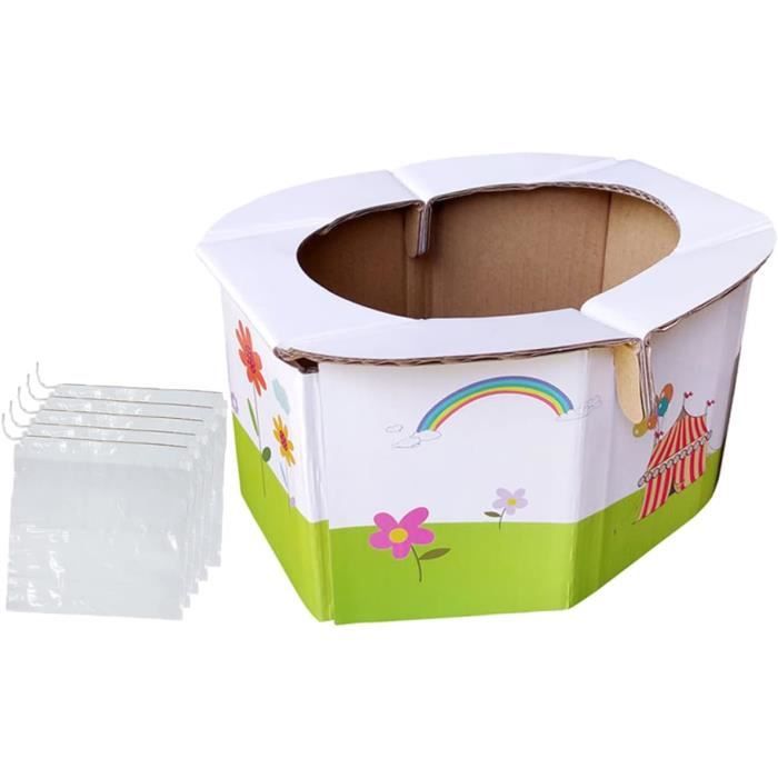 Toilette Pliante Portable BZD – Anti-odeur, Avec Boîte De Rangement, Noir