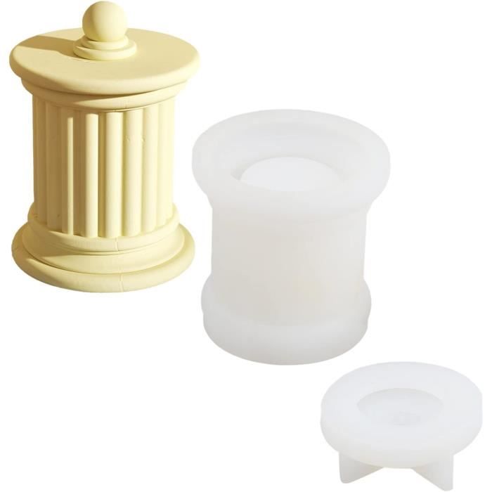 COHEALI 3 Pots à Bougie Avec Couvercle En Fer - Récipients Rangement Fabrication Bougies Décoration