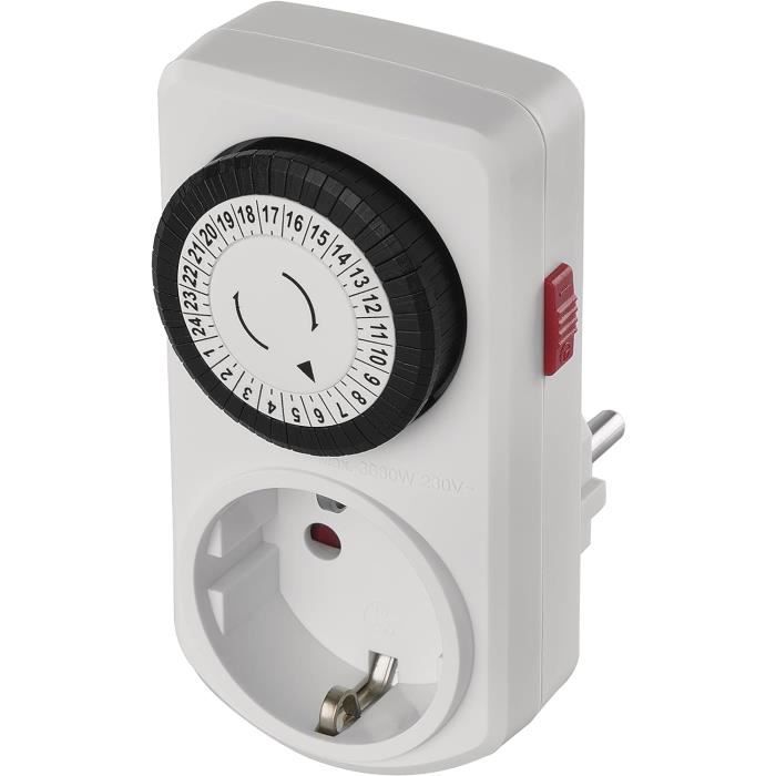 Brennenstuhl Minuterie MMZ 20, Prise Mécanique  Minuterie Mécanique Journalière Protection