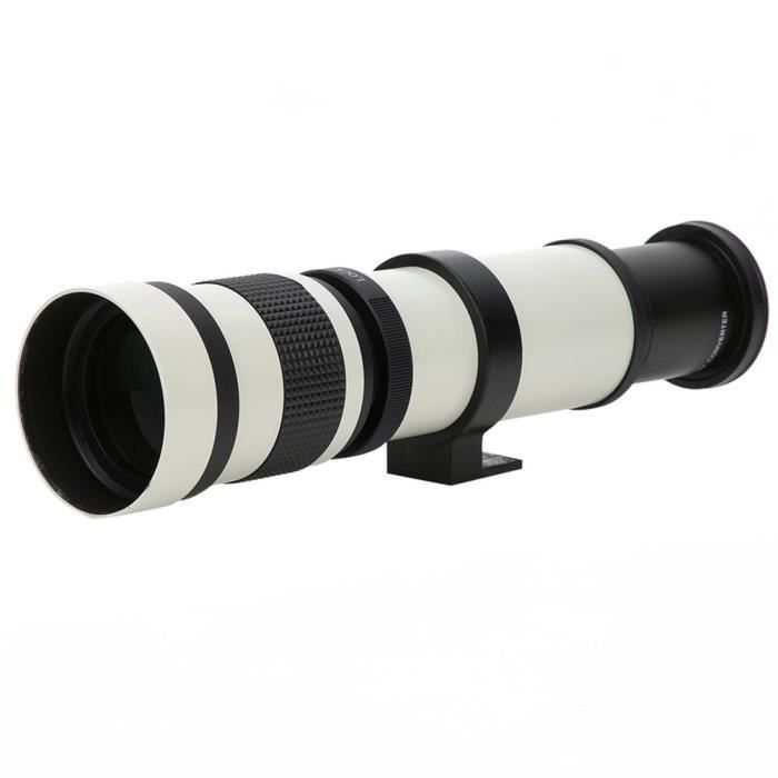 VBESTLIFE Téléobjectif Objectif Zoom à Mise au Point Manuelle 420-800mm F8.3-16 avec Téléconvertisseur 2X pour Nikon Monture F