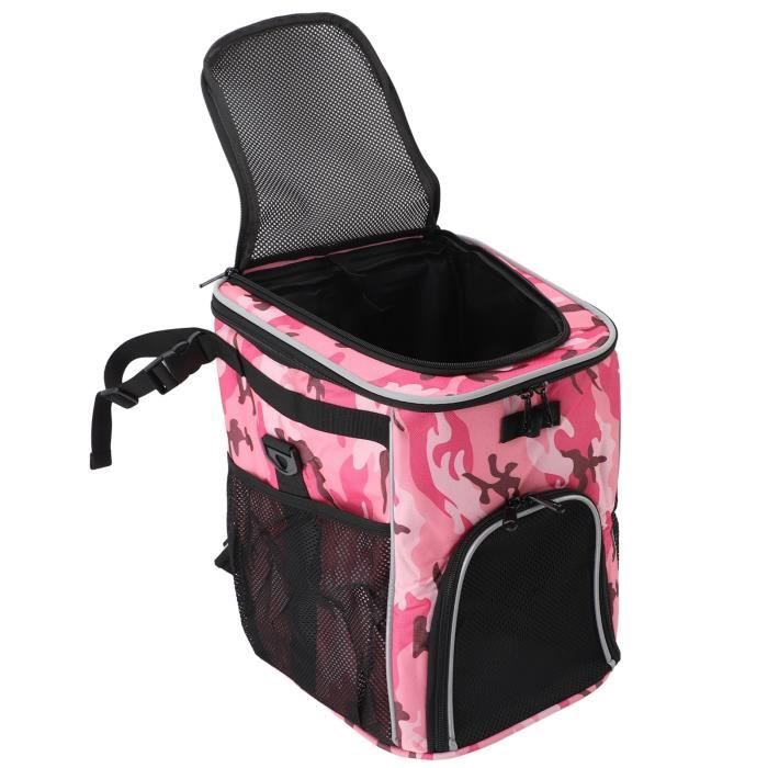Comparer les prix de VGEBY porte-vélo pour chien Panier de vélo pour chien, imperméable, respirant, amovible, sac à dos de animalerie Camouflage rose