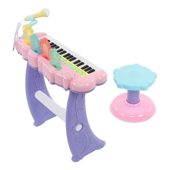 Clavier Piano Enfants 37 Touches Avec Micro - Portable, Sur Piles Ou USB, Pour Initier à La Musique Dès 3 Ans