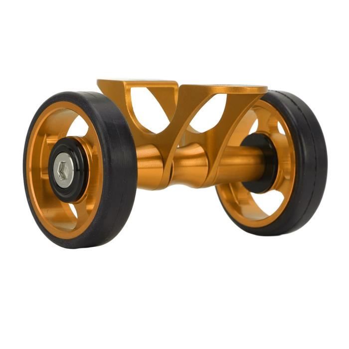 Roues Faciles Pliables 70 Mm Pour Vélo Brompton / 3Sixty | Alliage D'Aluminium Et Caoutchouc | Lot De 2 Avec Vis | Transport Facile
