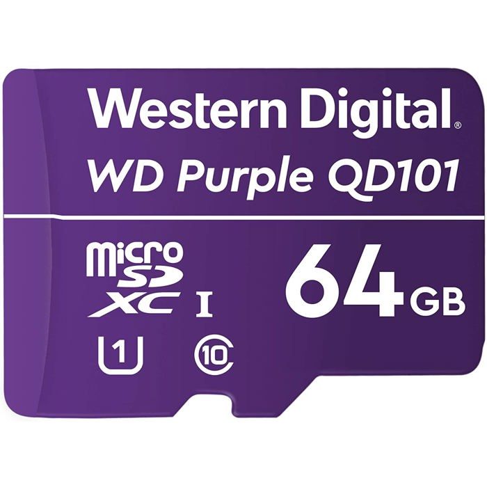 Carte MicroSD WD Purple 64 Go - WDD064G1P0C