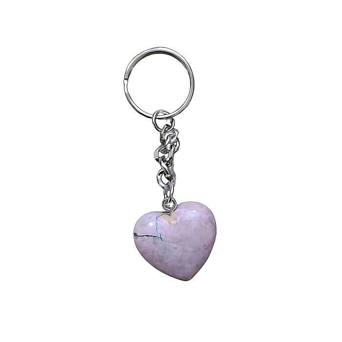 Pendentif coeur en Rhodonite - | Minéraux