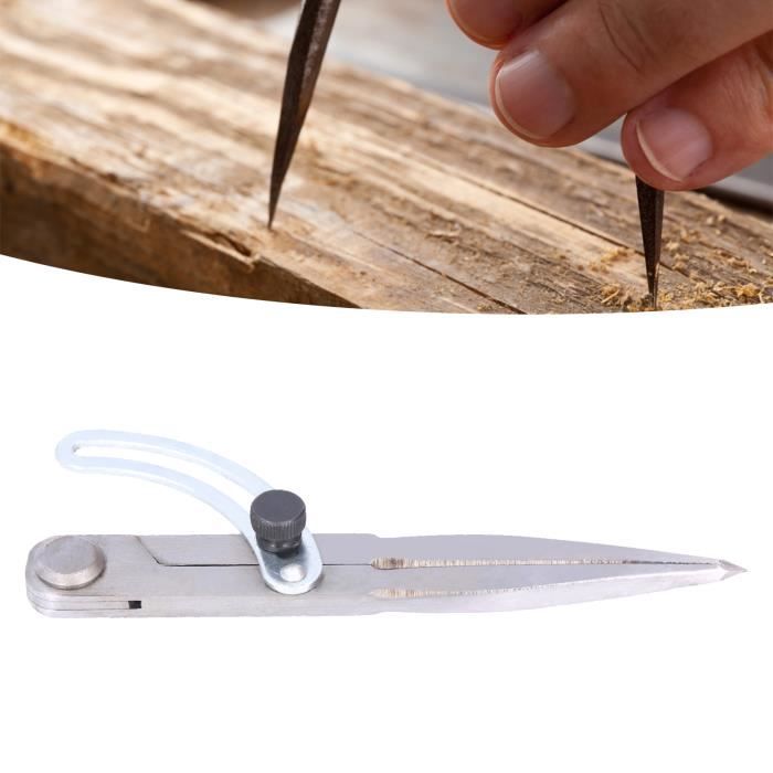 Boussole à Ailes De Séparation En Acier – 150 Mm – Pour Travail Du Cuir, Bois Et Métal – Outil De Marquage Précis