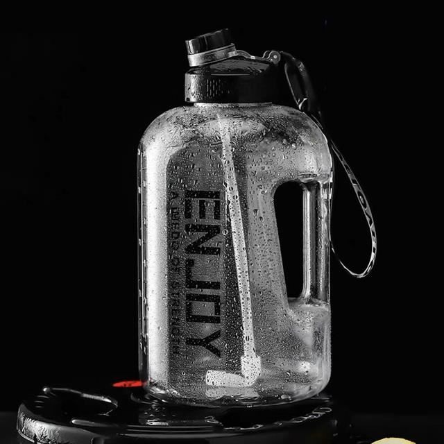 Gourde Isotherme 50 Oz Acier Inoxydable - Bouchon Paille - Noire - BJPKPK