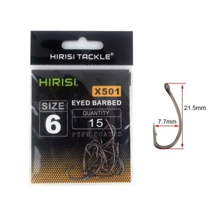 Hameçon De Pêche Tubertini TL-11 Barbelé 15 Pcs