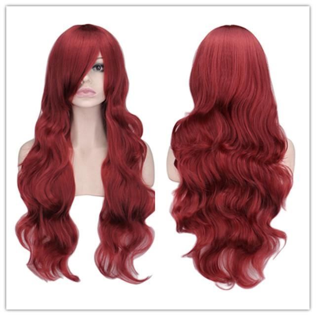 Perruque Cosplay Rose Longue 90cm - Style Demon Hunter, Queue De Cheval Tressée - Pour Halloween, Carnaval, Déguisement Anime - 11