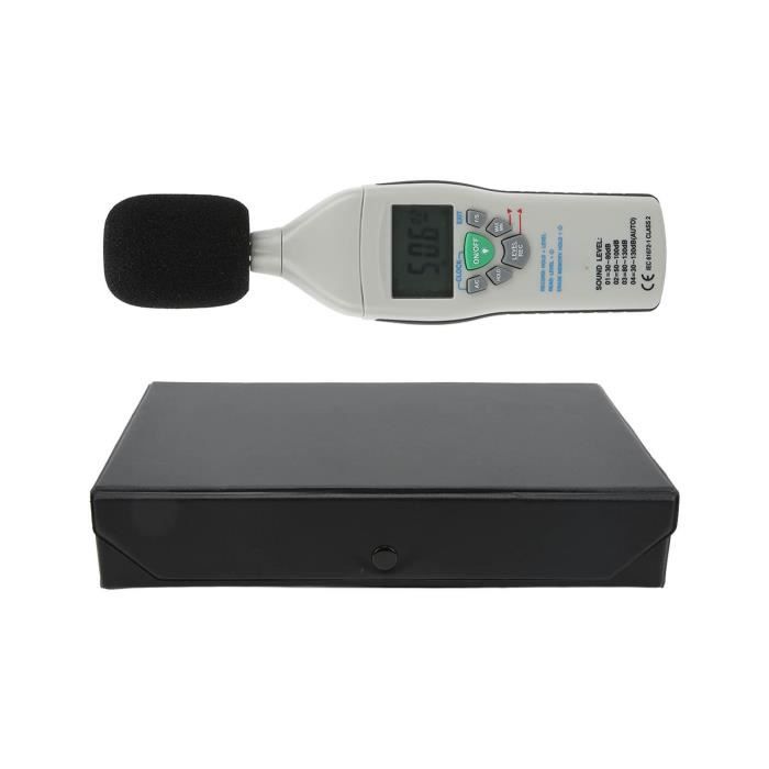 Sonomètre Thermomètre Numérique 11 Pouces LED - Mesure Bruit Et Température USB