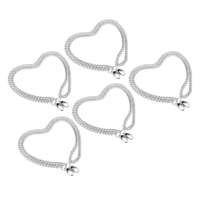 Chaîne à Maillons Torsadés En Aluminium Plaqué Argent Jaydis - 5m Pour Bijoux | Maillons 10.5x7.8x2mm