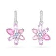 Boucles d'oreilles femme - Swarovski - Boucles d'oreilles Swarovski Gema fleur rose - Couleur de la matière:Blanc-1