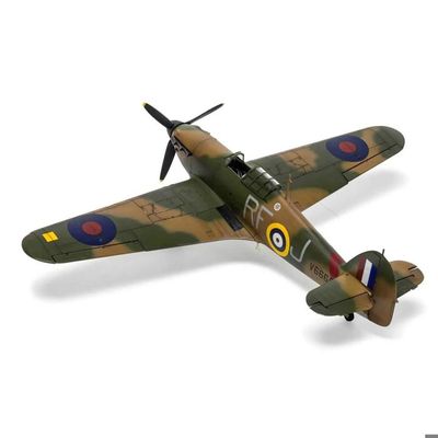 Maquette Avion Hurricane MKII 1/100 - Modèle Moulé Sous Pression - Mini Avion De Chasse Pour Collection Et Jeu - Dès 6 Ans