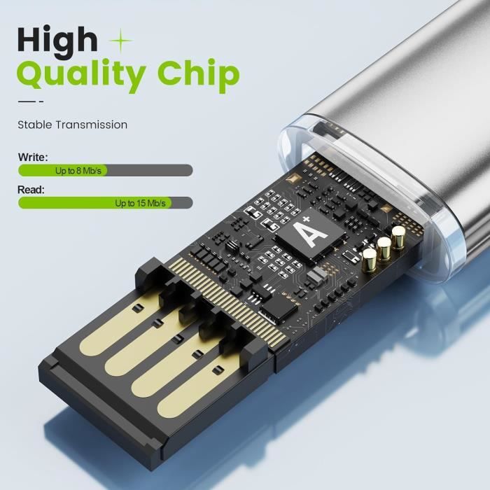 Clé USB RAOYI Lot de 10 Clefs USB 8 Go Memory Stick Pivotant Clés USB 2