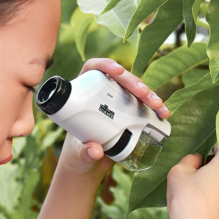 Microscope Portable Funmo – 80-200x, LED, Pour Enfants Et Adultes, Compatible Smartphone, ABS, Cadeau éducatif