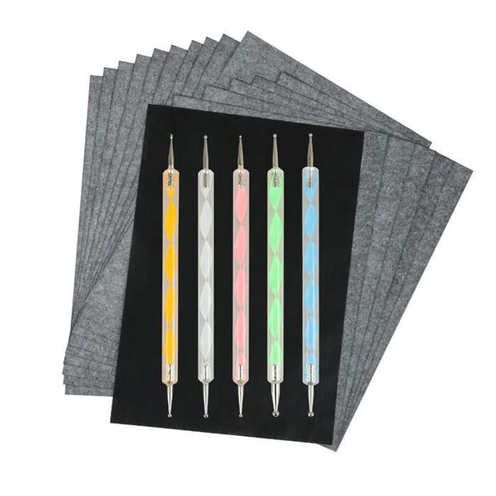 10 Feuilles Papier Transfert Hydrosoluble A4 – Avec Stylo, Broderie