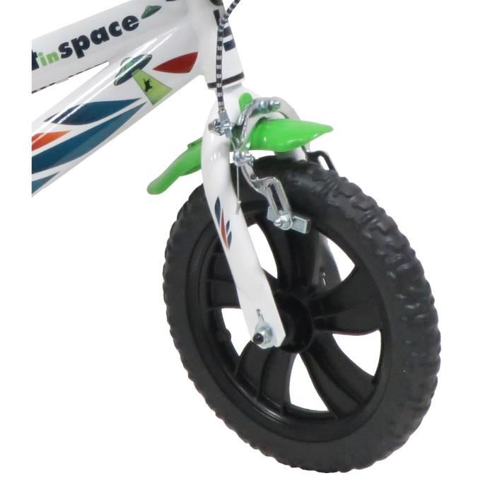 Vélo enfant 12'' Pat Patrouille pour enfant < 90 cm équipé de 2 freins, 2  stabilisateurs, plaque avant décorative + Bidon arrière ! - Cdiscount Sport